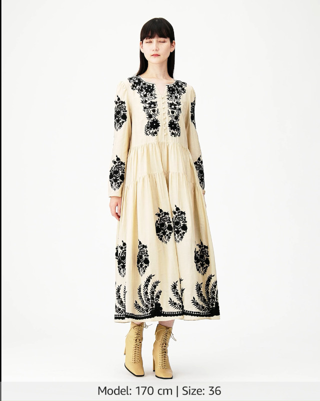 GRACE CONTINENTAL カフタン刺繍ロングワンピース 楽天市場】カフタン刺繍ロングワンピース／グレースコンチネンタル